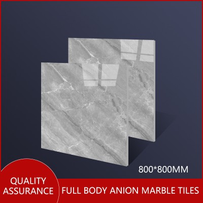 Grey Color Super Polished Glazed Porcelain Copy Marble Tiles